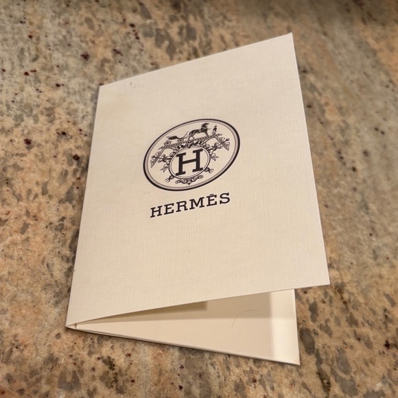 Hermès Elegant Cream Card recipt holder - Picture 1 of 5